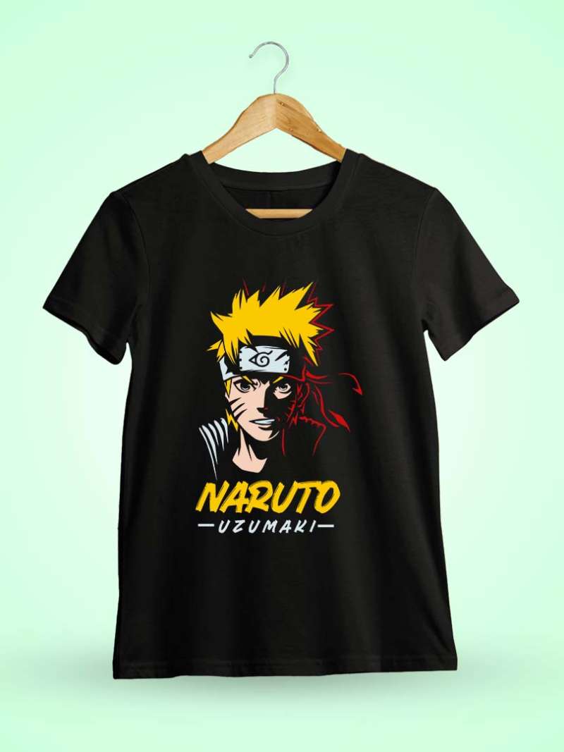 Black Manga Anime T-Shirt