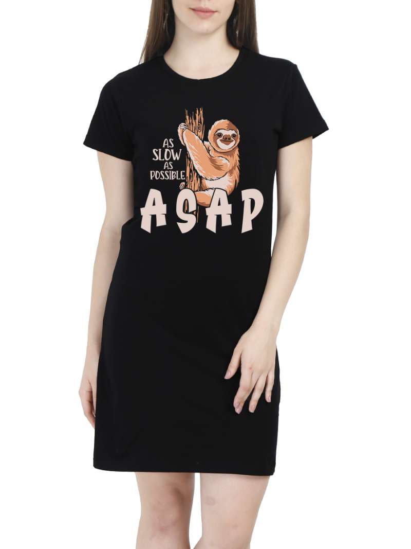 As Slow As Possible - ASAP Fun T-Shirt Dress