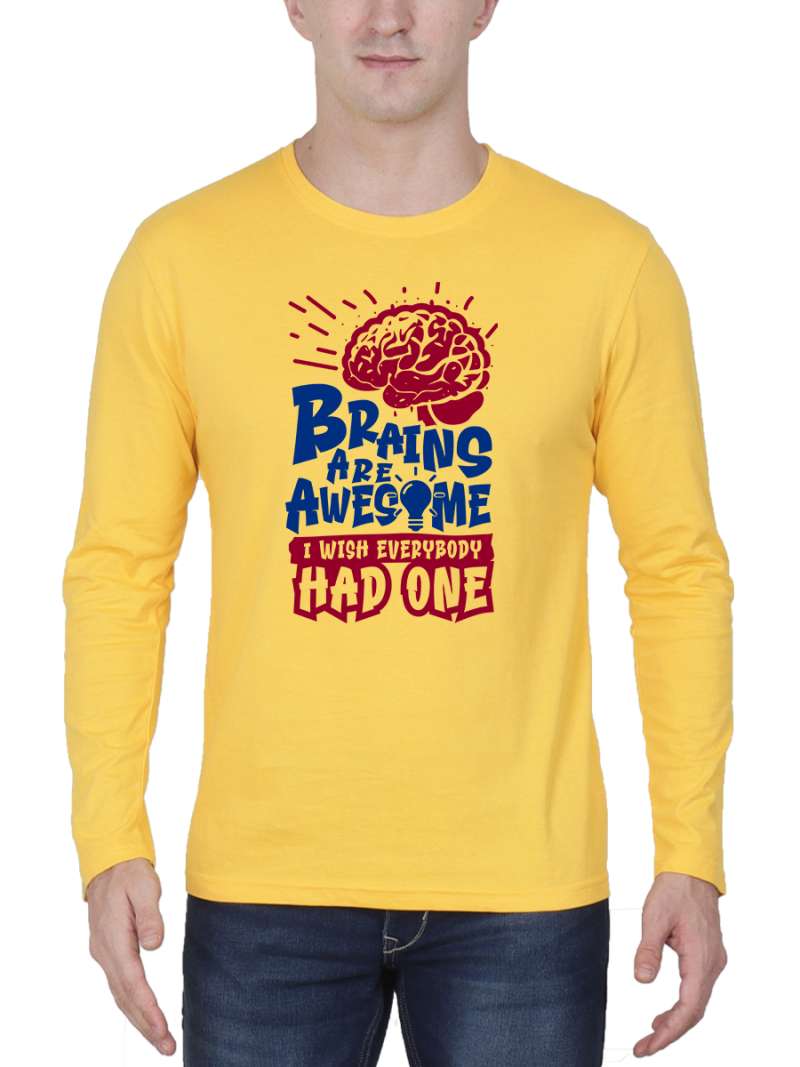 Brains Are Awesome Quotes T-Shirt