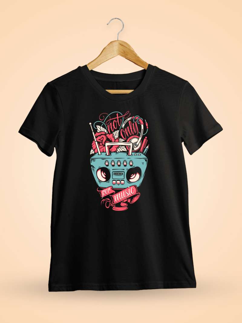 Not Only For Music Graphic T-Shirt