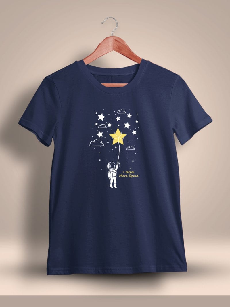 I Need More Space Graphic Printed T-Shirt For Men - Half Sleeve