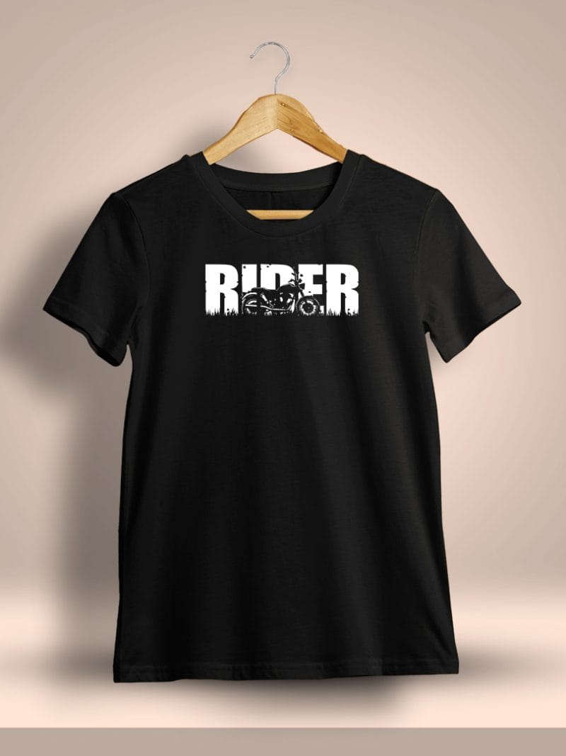 Rider Bike Printed T-Shirt For Men - Half Sleeve